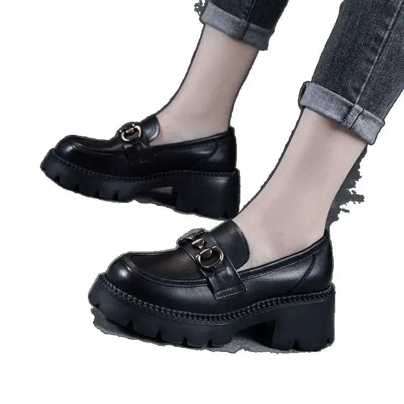 Mokassins Damen | Horsebit & Vintage Plateau