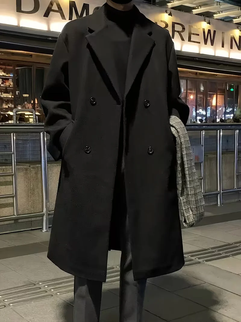 Übergangsjacke Herren | Mantel Herren | Doppelreiher für einen souveränen Auftritt
