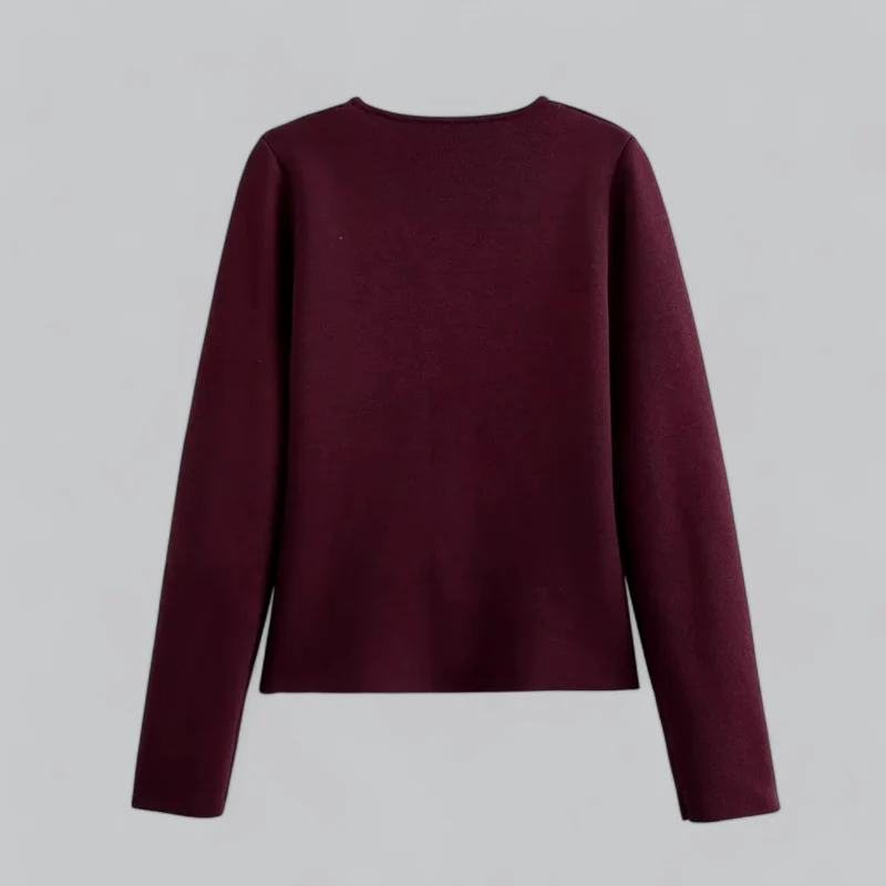 Annika | Damen Frühlings Minimalistischer Cardigan Mit Knöpfen