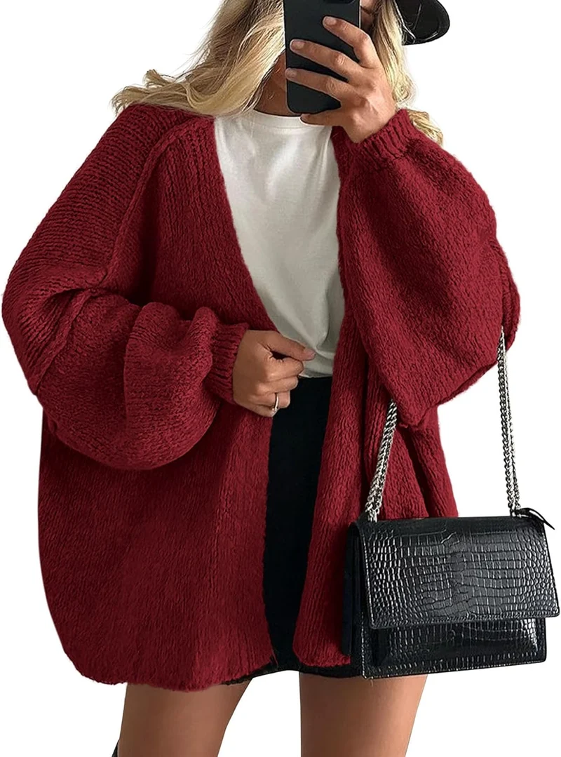Beatrice | Damen Frühlings Zopfmuster Strickcardigan