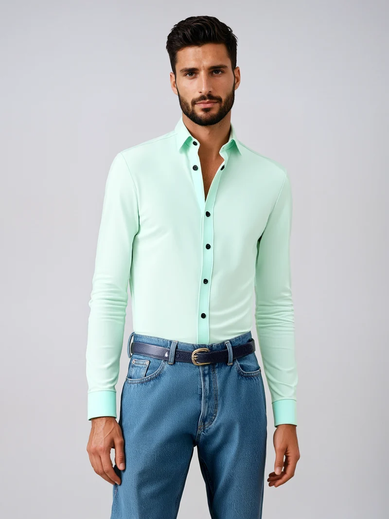 Langarm Hemd Herren | Klassischer Schnitt & Business-Look