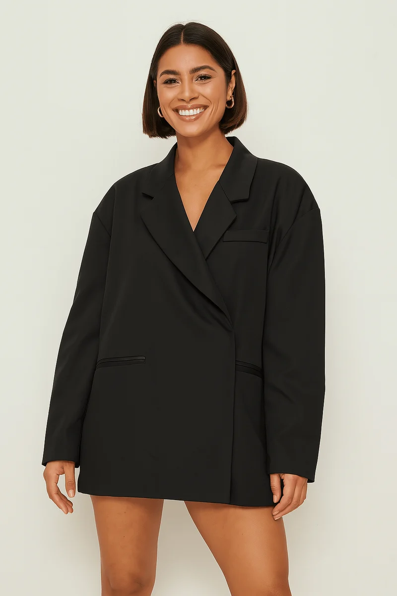 Oversize Blazer Damen | Knopflos & Clean Look