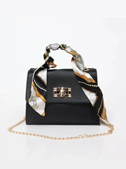 Handtasche Damen | Kettenriemen & Eleganter Drehverschluss