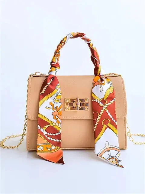 Handtasche Damen | Kettenriemen & Eleganter Drehverschluss
