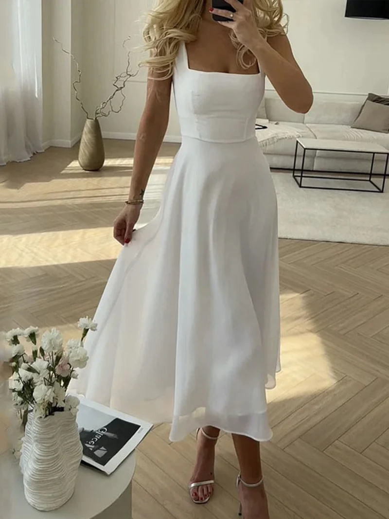 Midikleid Damen | A-Linie & Figurbetonte Taille