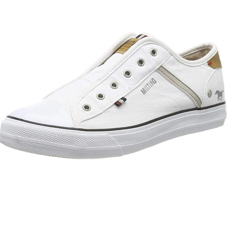Mustang Modische Damen-Sneaker – Weiß