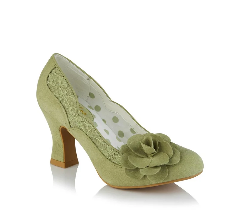 Ruby Shoo – Chrissie – Pumps mit Blockabsatz – Grün