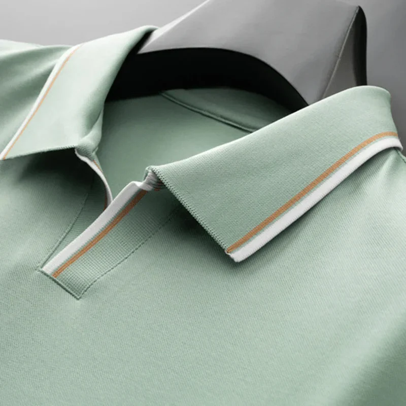 Poloshirt Herren | Classic Fit mit Kontrastkragen & Streifendetails