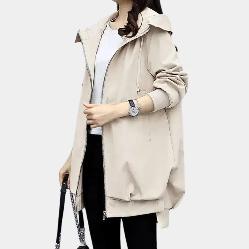 Übergangsjacke Damen | Windjacke Damen | Kapuze & Stehkragen für starken Windschutz