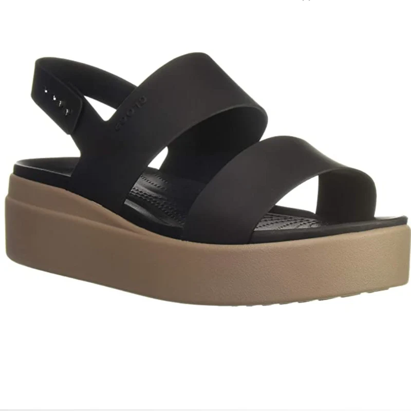 Crocs Damen Brooklyn Low Wedge – Schwarz