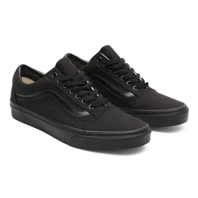 VANS Unisex Old Skool Classic Canvas-Schuhe – Schwarz