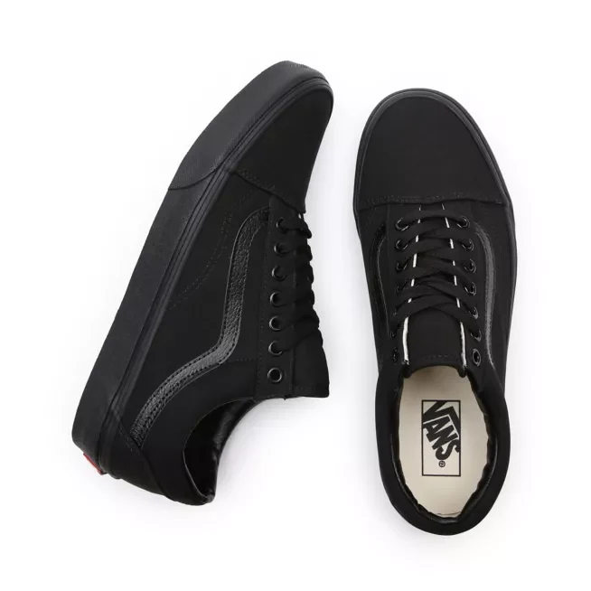 VANS Unisex Old Skool Classic Canvas-Schuhe – Schwarz