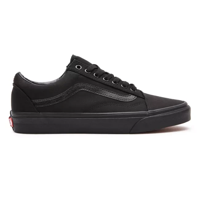 VANS Unisex Old Skool Classic Canvas-Schuhe – Schwarz