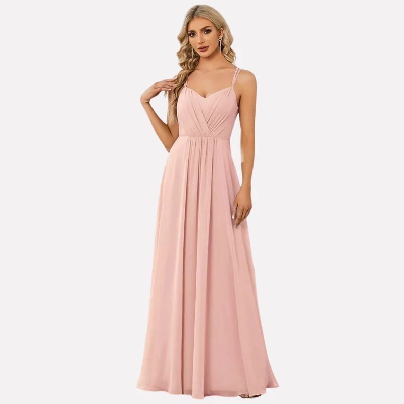 Maxikleid Damen | Herzausschnitt & Fließend Elegant