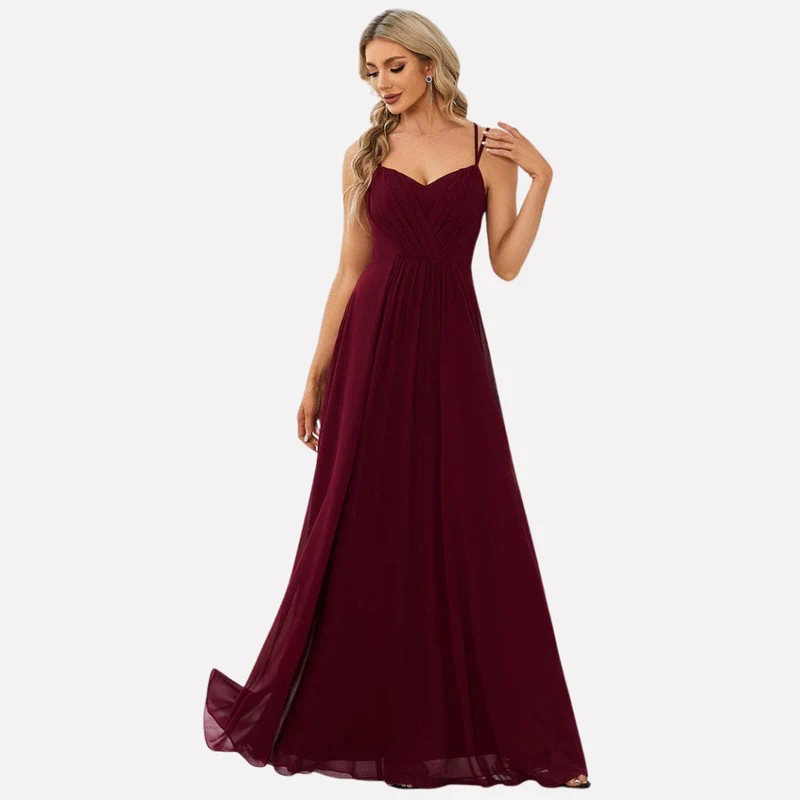 Maxikleid Damen | Herzausschnitt & Fließend Elegant
