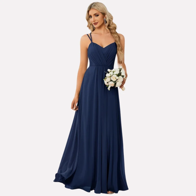 Maxikleid Damen | Herzausschnitt & Fließend Elegant