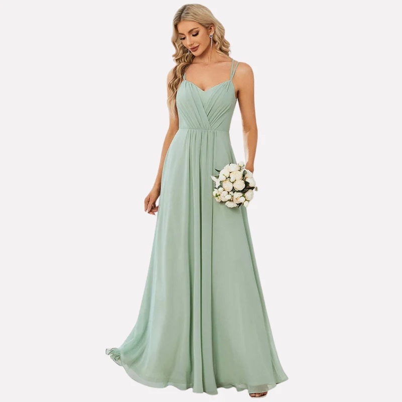 Maxikleid Damen | Herzausschnitt & Fließend Elegant