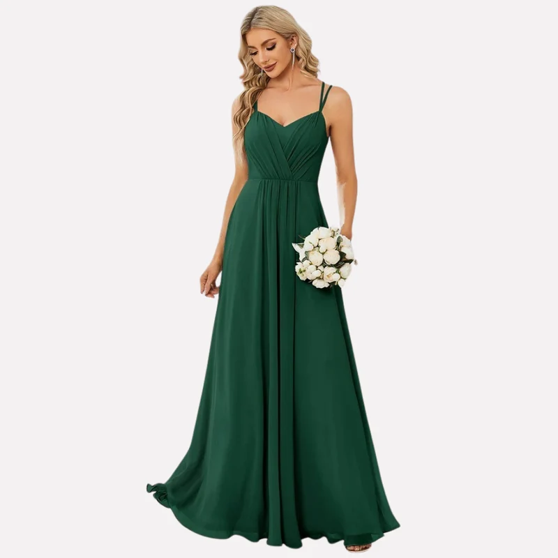 Maxikleid Damen | Herzausschnitt & Fließend Elegant