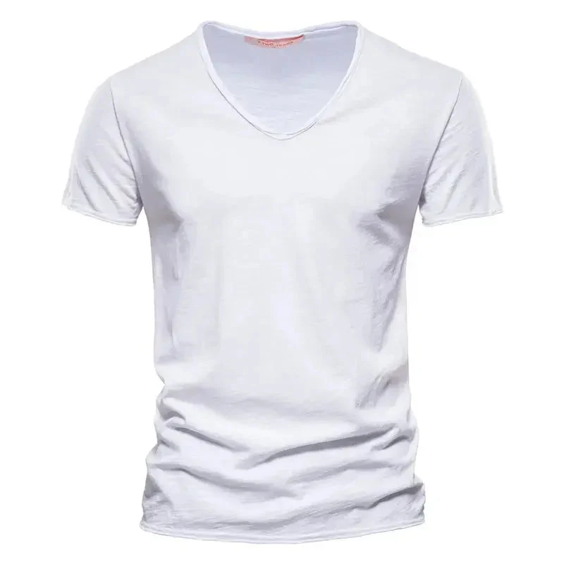Sommer T-Shirt Herren | V-Ausschnitt & Slim Fit