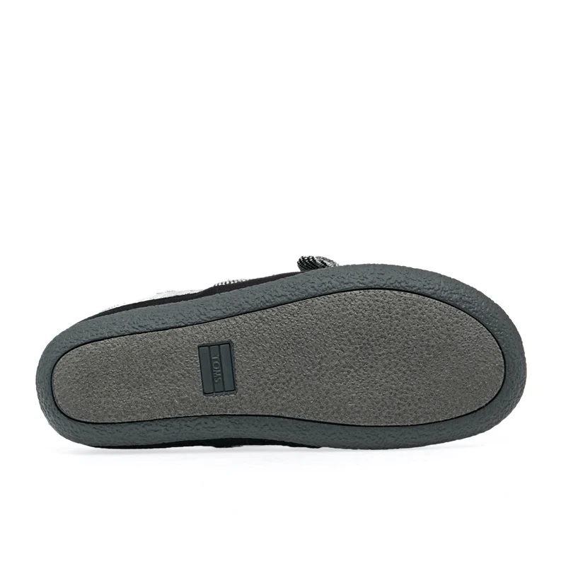 Toms-Ivy-Black-Plaid-bow-Damenpantoffeln