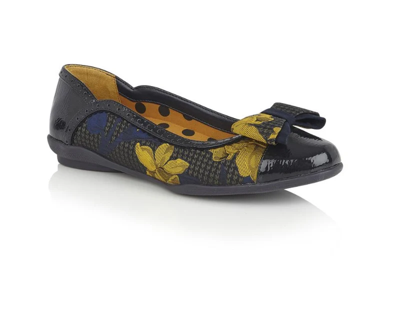 Ruby-Shoo-Amber-Navy-Senf-Ballerina-Pumps