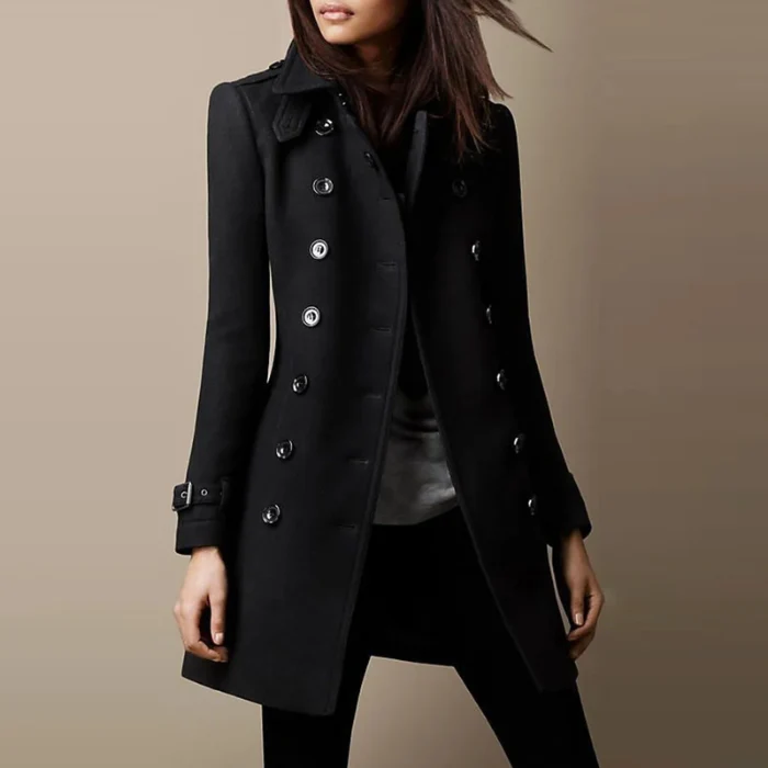Übergangsjacke Damen | Winterjacke Damen | Doppelreiher für elegante Wärme