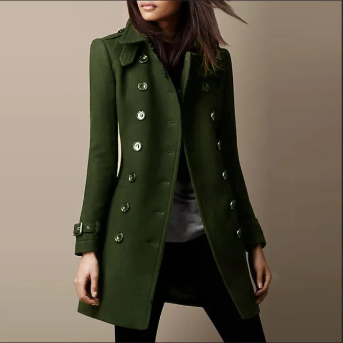 Übergangsjacke Damen | Winterjacke Damen | Doppelreiher für elegante Wärme