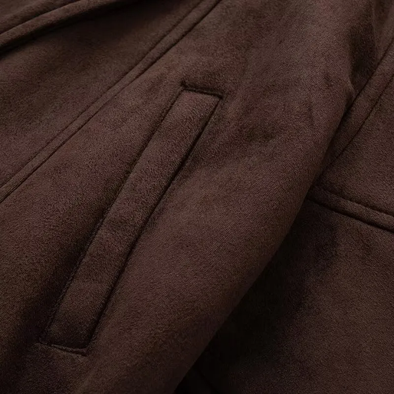 Übergangsjacke Damen | Kurzmantel Damen | Taillengürtel für elegante Silhouette