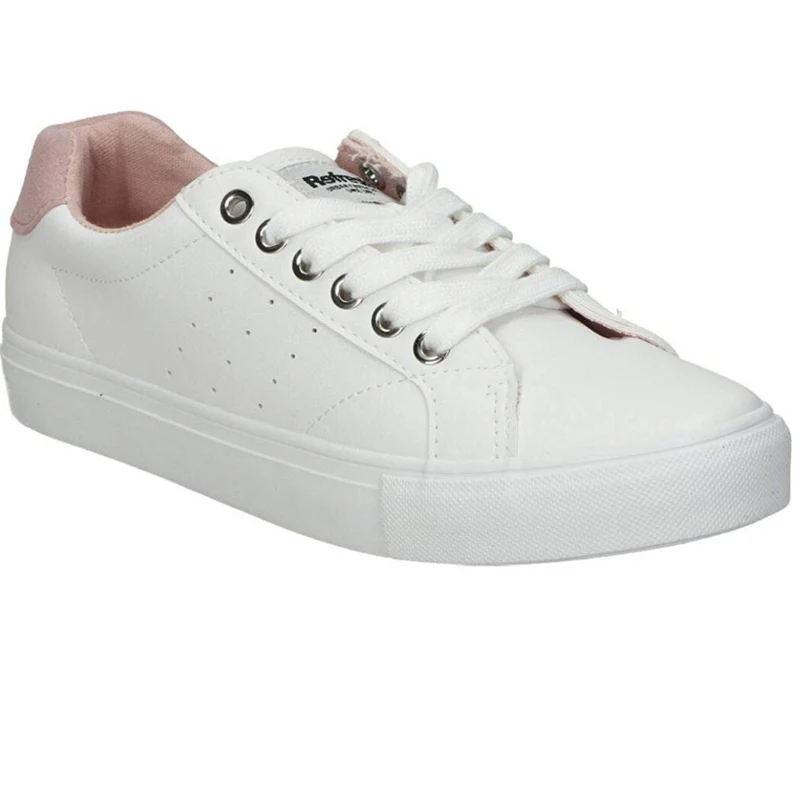 Refresh Modischer Damen-Sneaker – Weiß / Nude