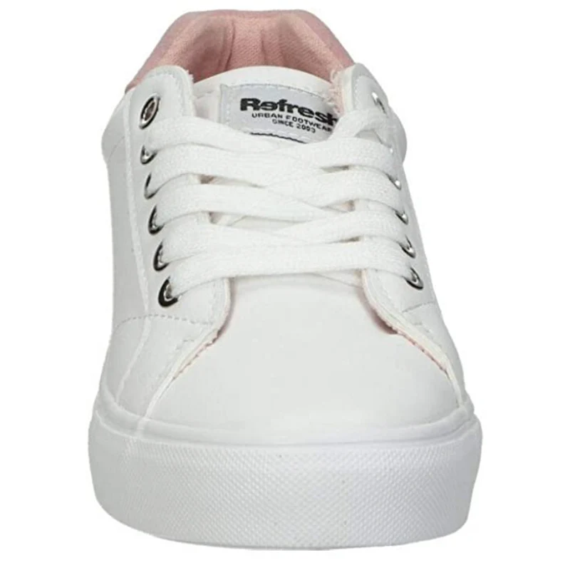 Refresh Modischer Damen-Sneaker – Weiß / Nude