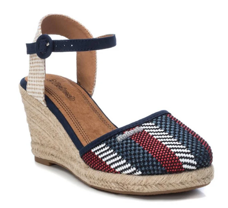 Refresh Keilsandaletten für Damen – Marineblau