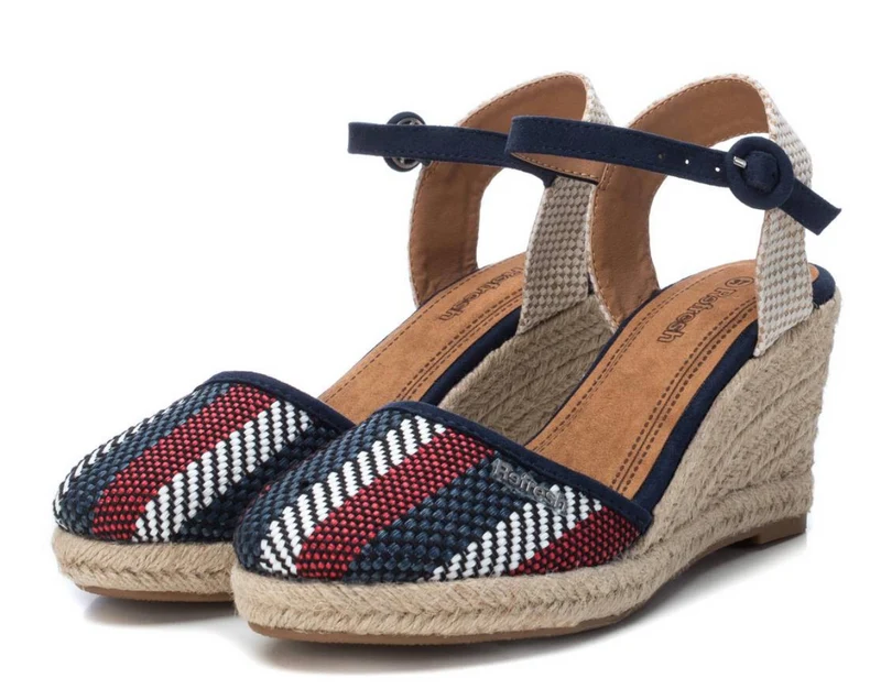 Refresh Keilsandaletten für Damen – Marineblau