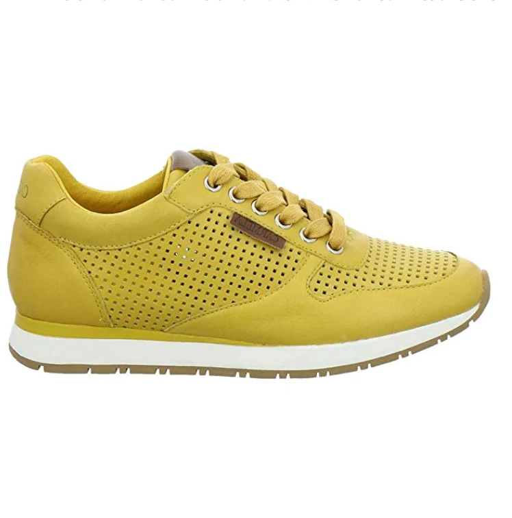 Carmela Ledersneaker für Damen – Senfgelb