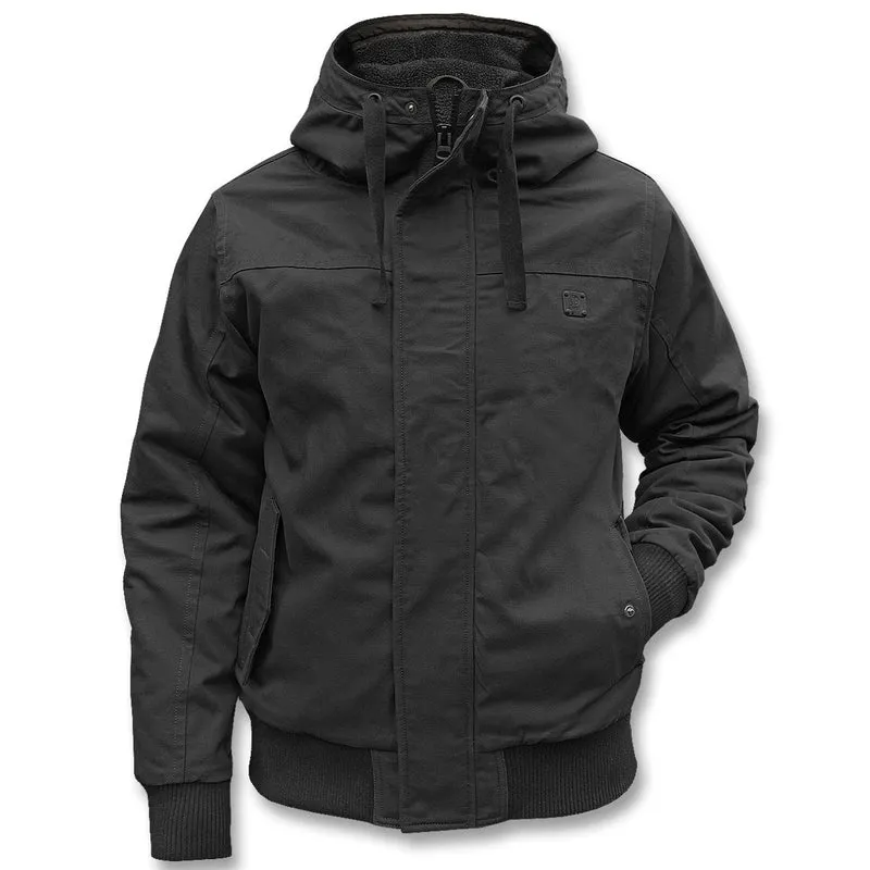Herren Winterjacke | Sportlicher Kurzschnitt | Kapuze & Windschutz gegen Kälte