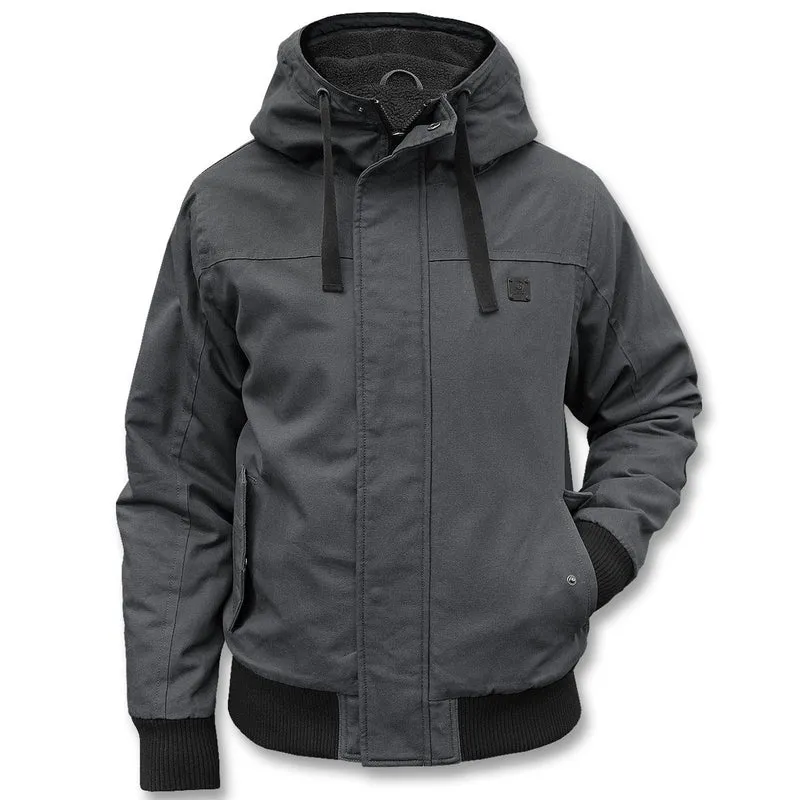 Herren Winterjacke | Sportlicher Kurzschnitt | Kapuze & Windschutz gegen Kälte