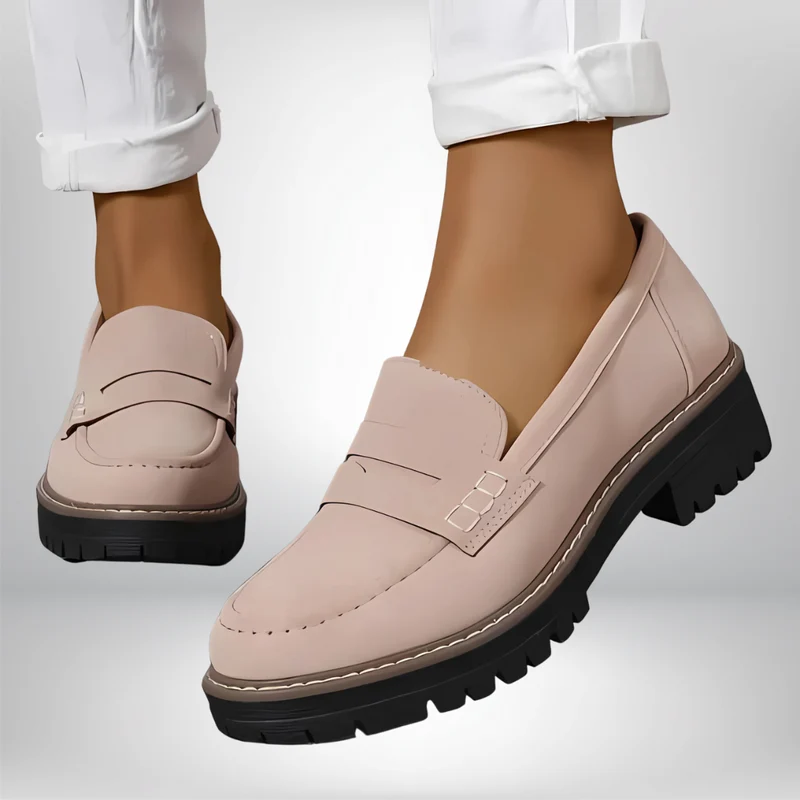 Lederschuhe Loafer Damen | Rutschfeste Sohle & Druckstellenfrei