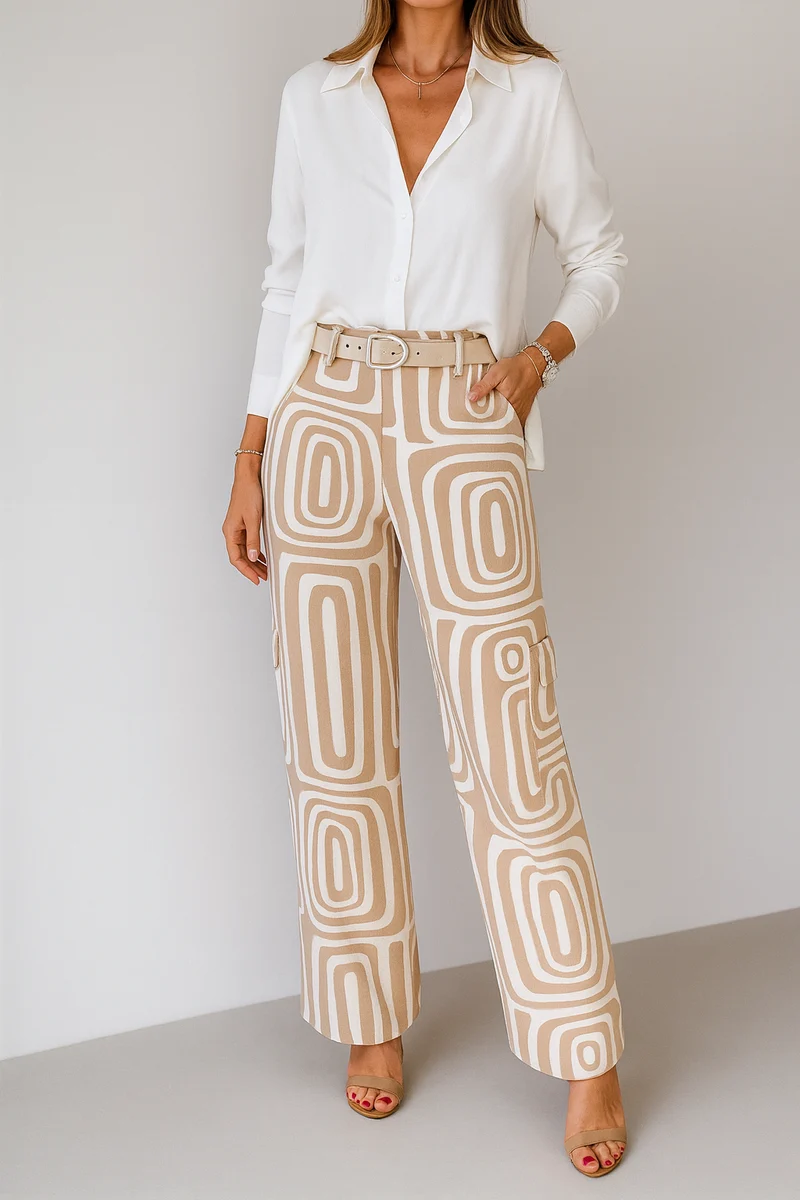 Hose Damen | High Waist & Weites Bein für Komfort
