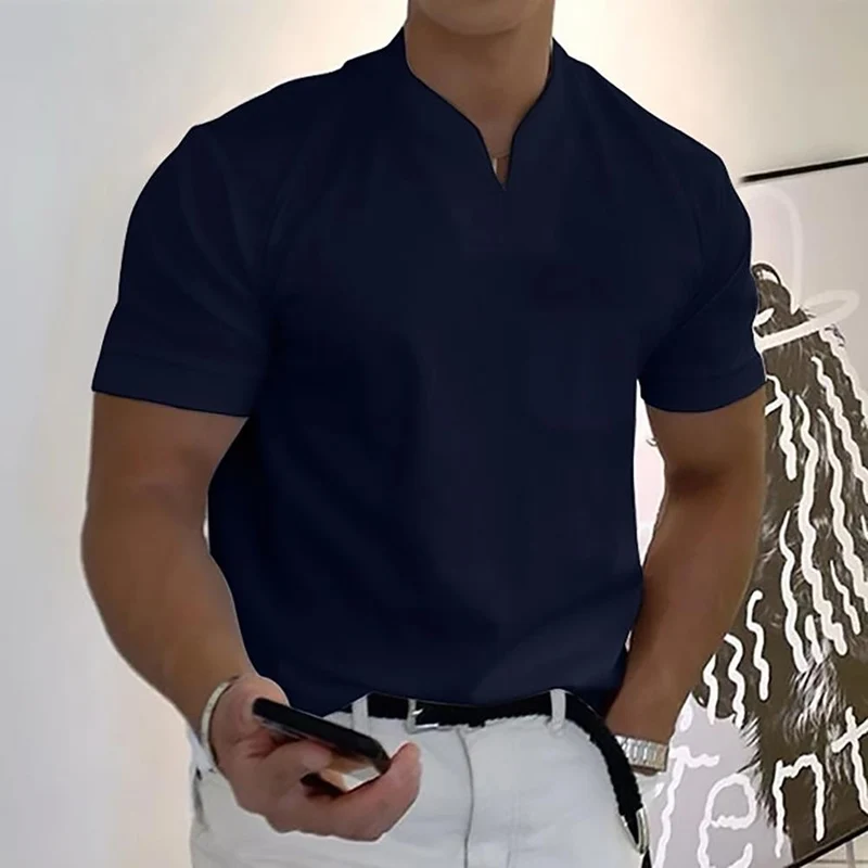 Freizeithemd Herren | Stehkragen & Eleganter Komfort