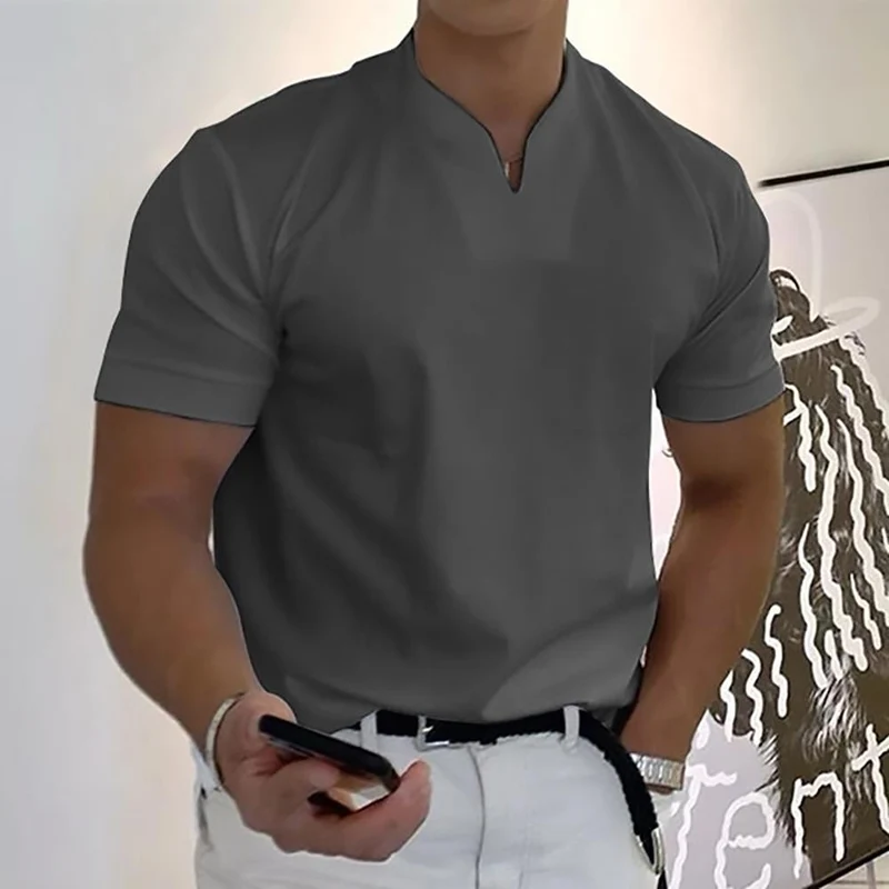 Freizeithemd Herren | Stehkragen & Eleganter Komfort