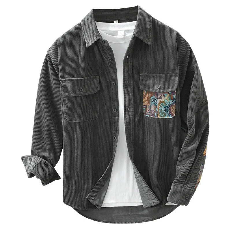 Langarmhemd Herren | Vintage Look & Robuste Verarbeitung