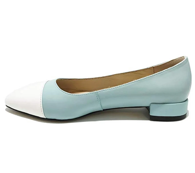YULL – Pimlico – Mint – Leder-Designer-Flats