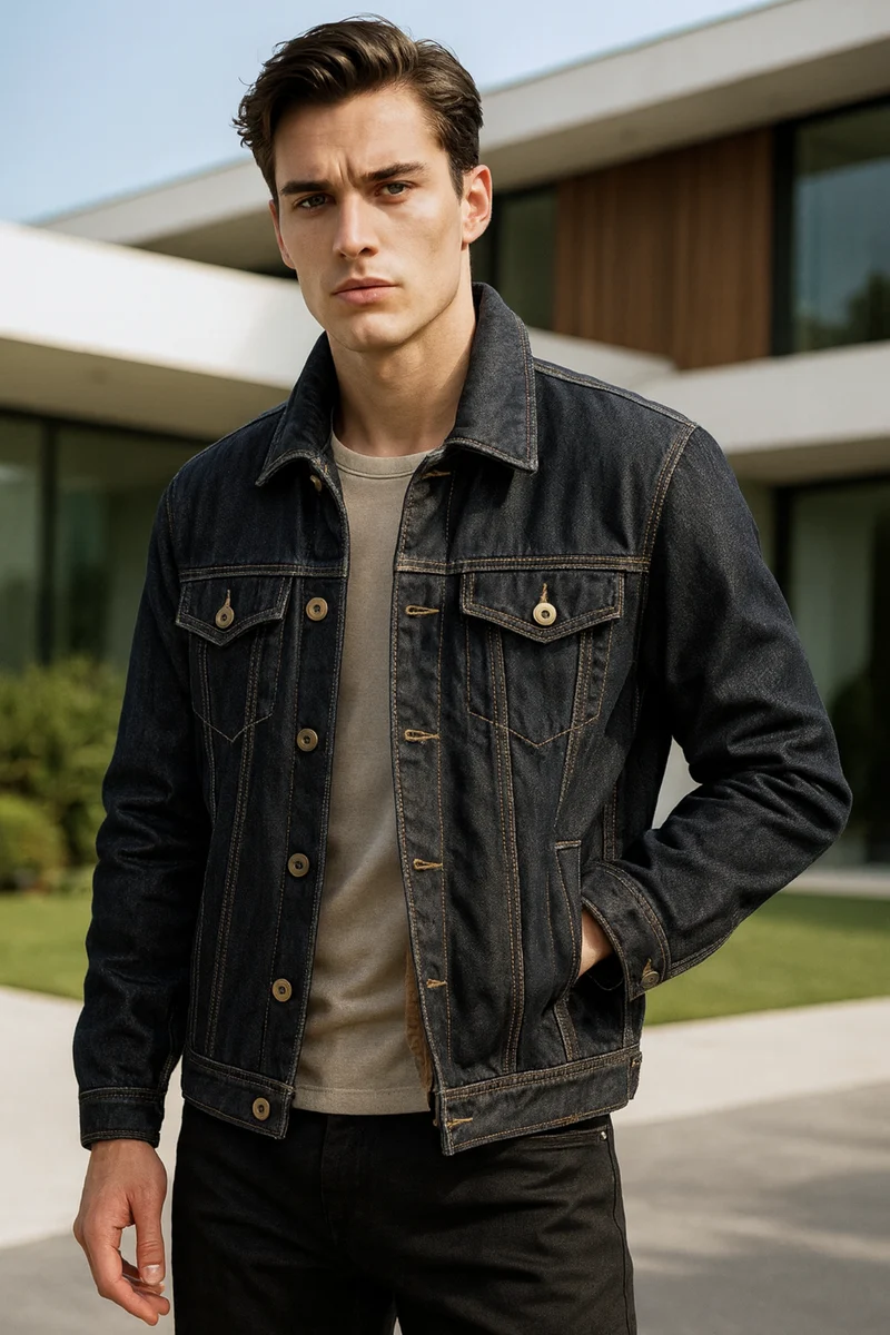 Tobias | Stylische Herren Jeansjacke im modernen Schnitt