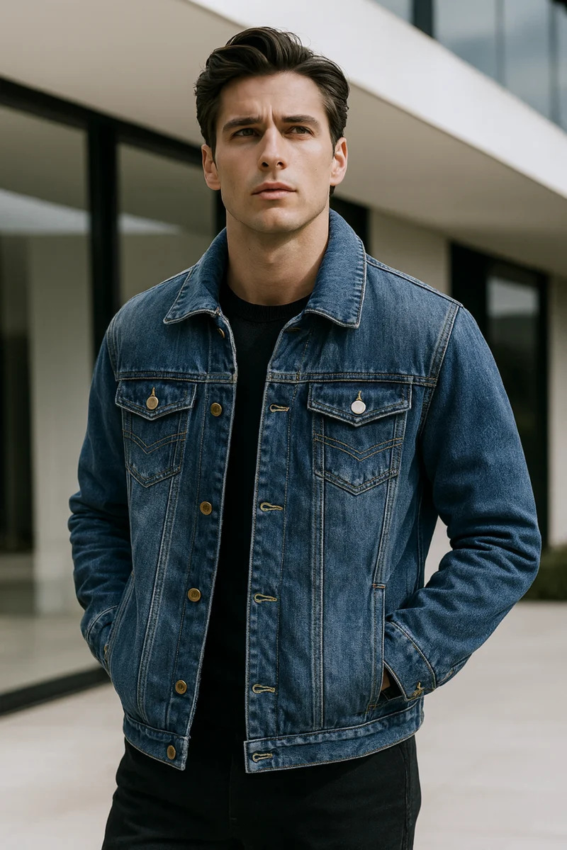 Tobias | Stylische Herren Jeansjacke im modernen Schnitt