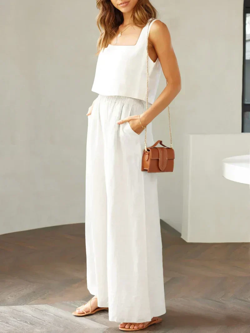 Isabella | Damen Set aus Top und Hose für stilvolle Outfits