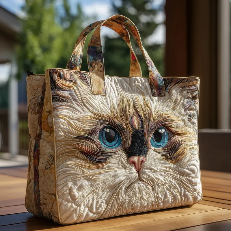 Daniela | Bunte Tasche mit Kater Design