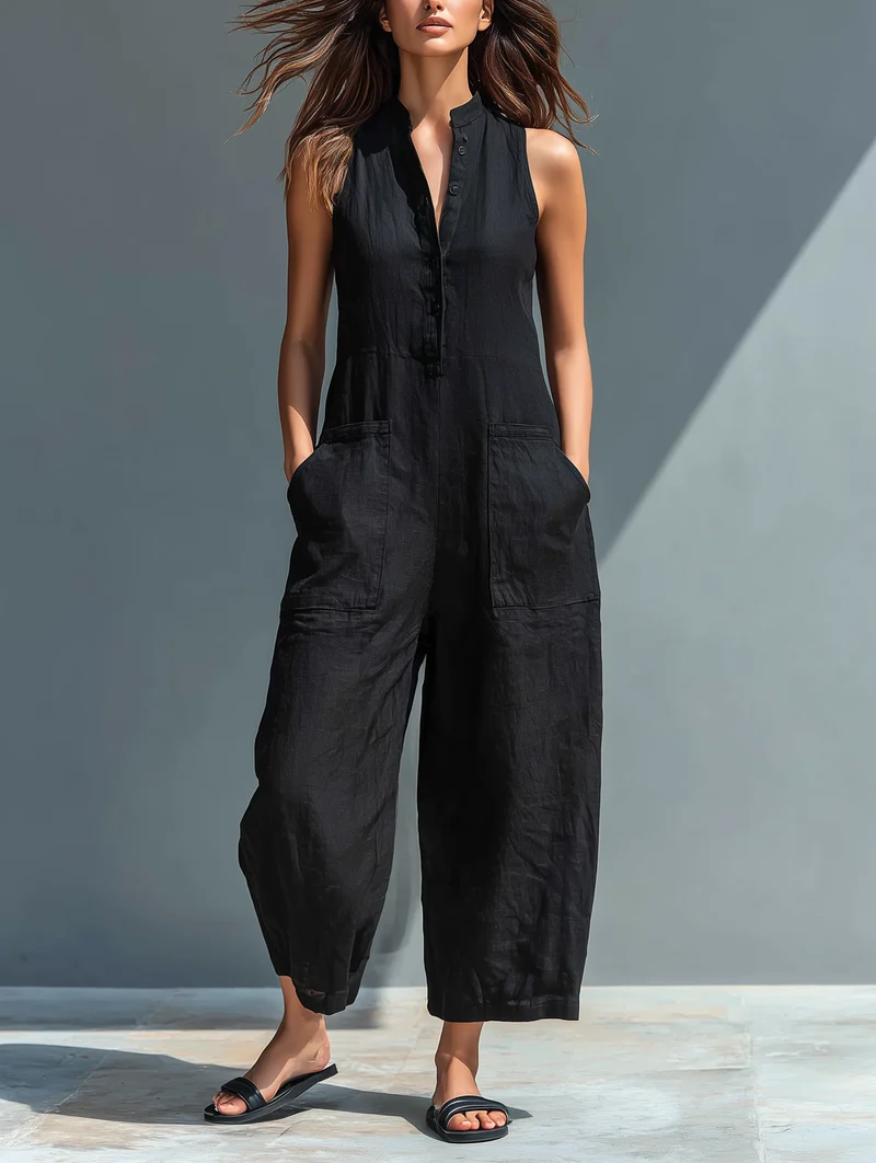 Juliana | Femininer Jumpsuit ohne Ärmel