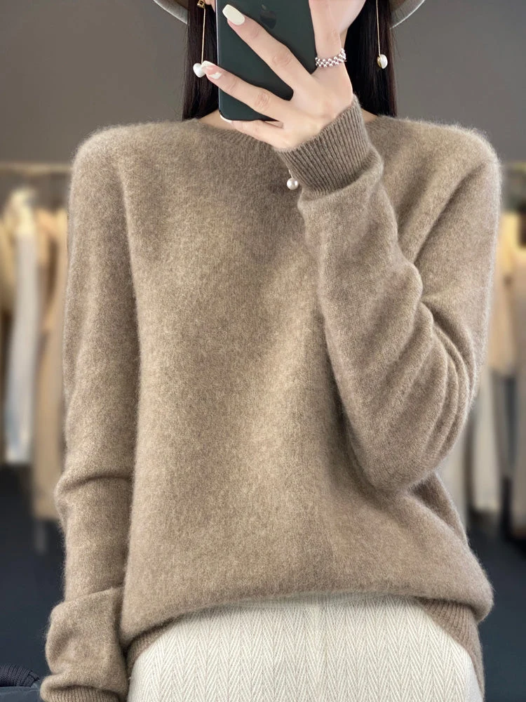 Kirsten | Damen Klassischer Strickpullover mit Langarm
