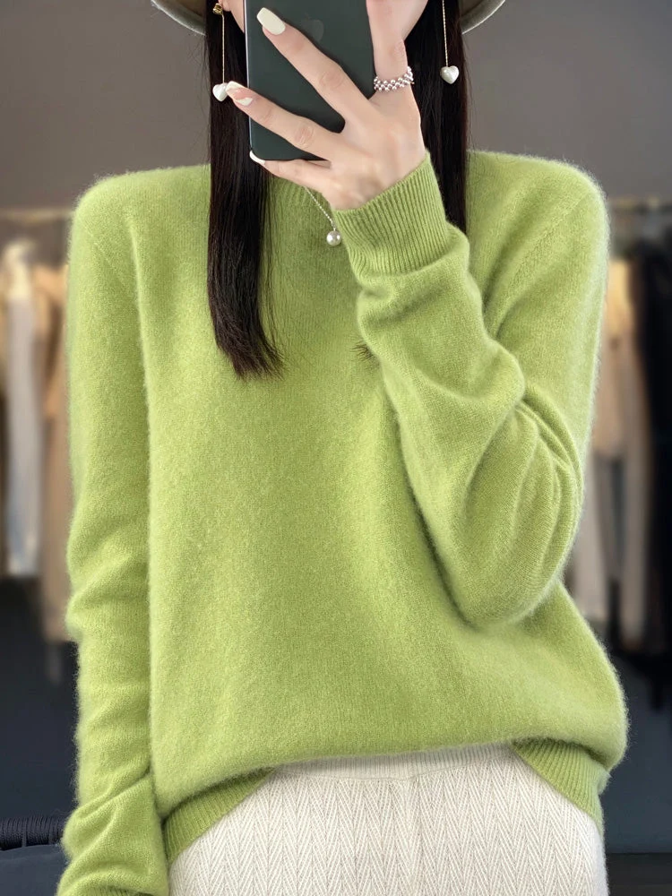 Kirsten | Damen Klassischer Strickpullover mit Langarm