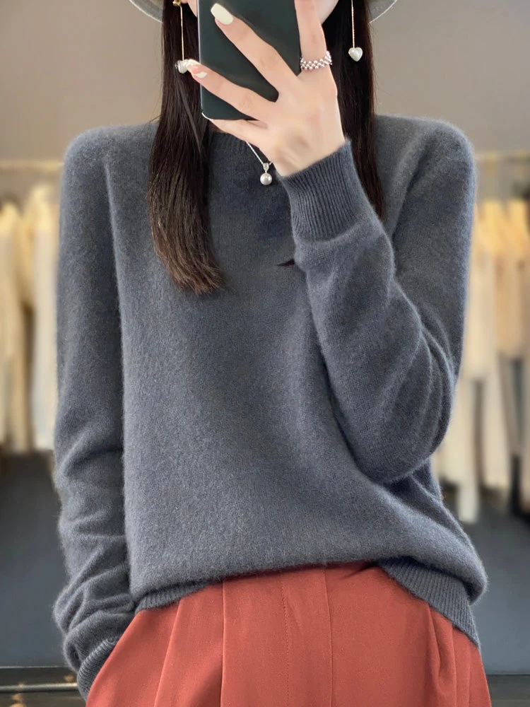 Kirsten | Damen Klassischer Strickpullover mit Langarm