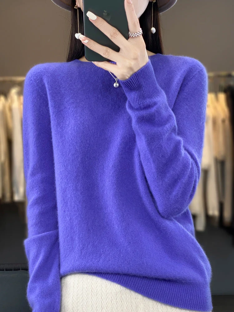 Kirsten | Damen Klassischer Strickpullover mit Langarm